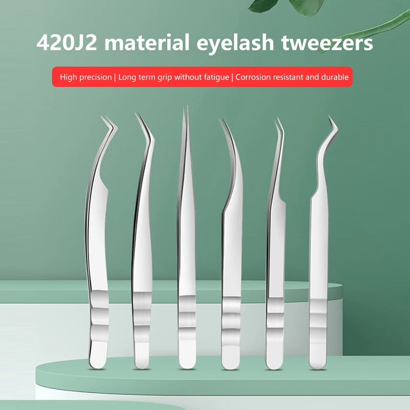 Superior Precision Eyelash Tweezers for Professional Grafting