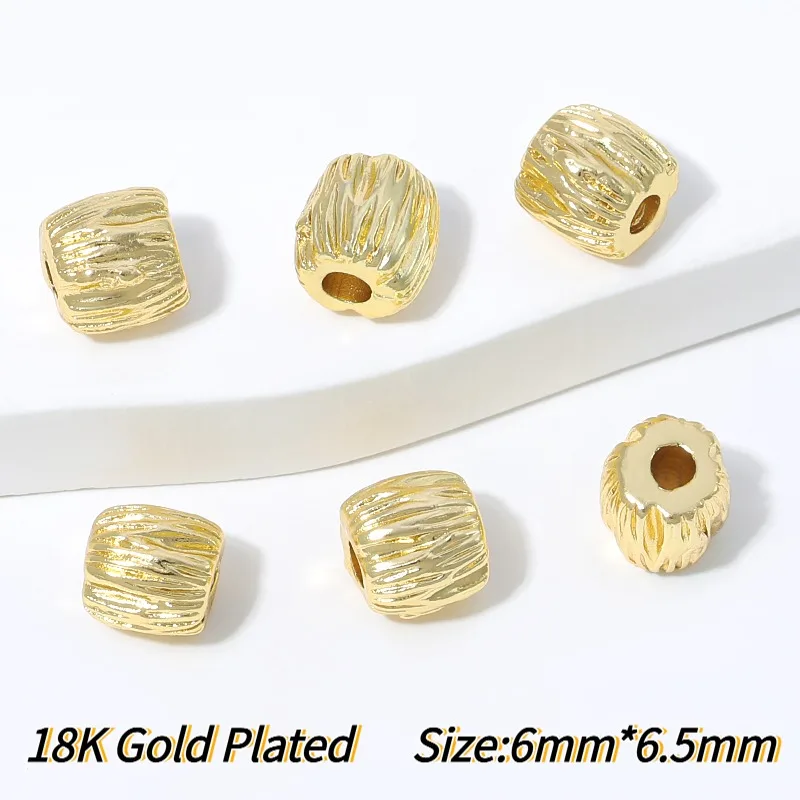 18K vergoldeter Messing-Ring mit gedrehtem Seilmuster, geschlossener Ring, Zubehör für DIY-Schmuckherstellung, Verbinder, hochwertige Schmuckkomponenten – Detail 37