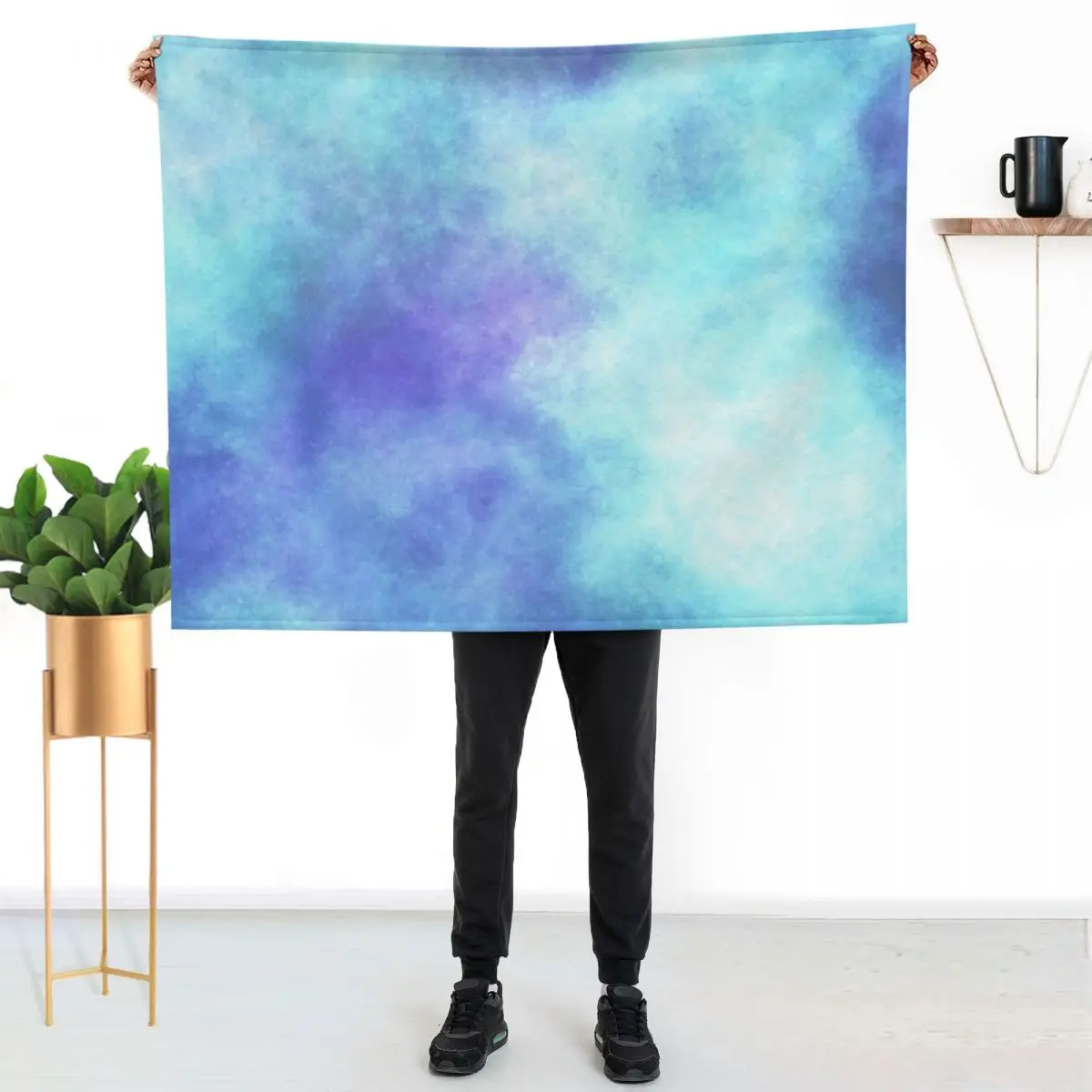 Electric Sky Abstract Throw Blanket Summer Beddings sofa bed blankets and throws halloween Soft Plaid Sofas Blankets