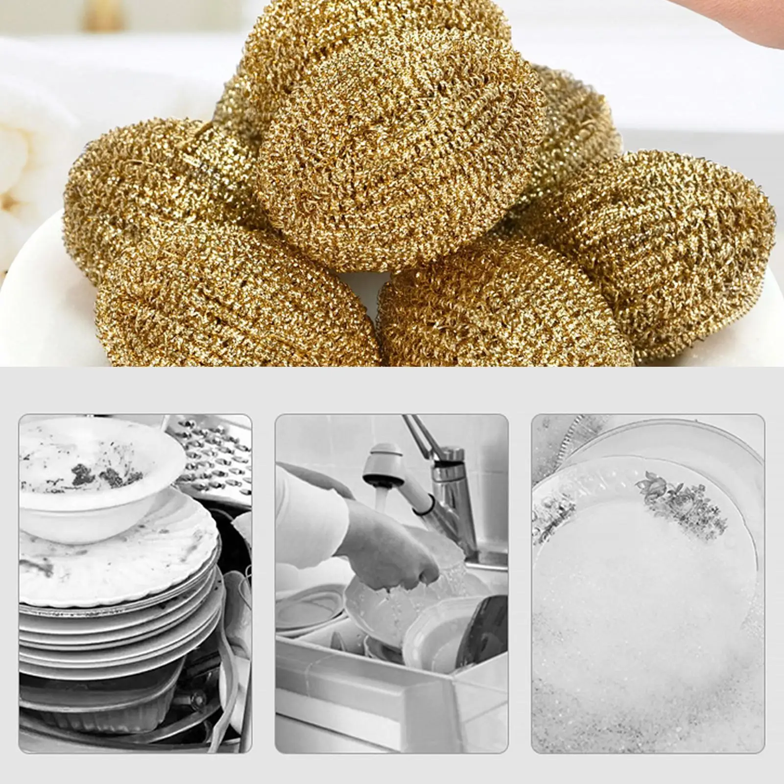 

Kitchen Cleaning Tools Coppers Wire Scourers Wire Cleaning Ball Sponge Ball Cleaner Slag Remover Tools Home Cleaning Products