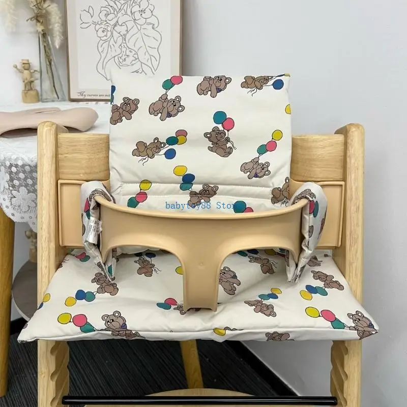 وسادة مقعد Y4UD وسادة مسامية بنمط لطيف ناعمة ومريحة لوقت تناول طعام الأطفال #3