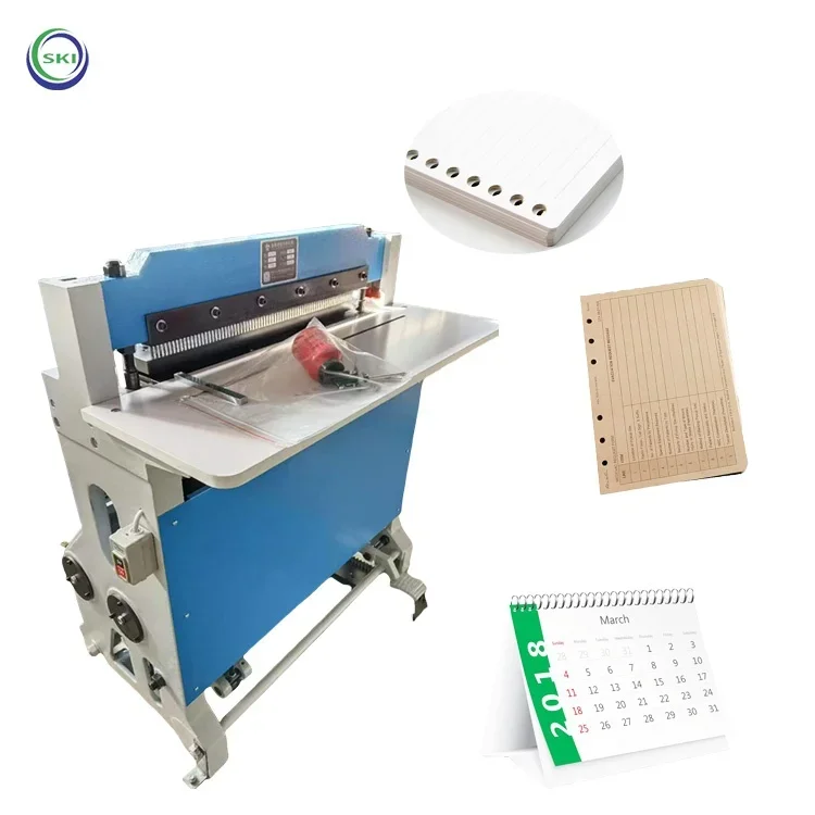 Notebook Square Hole Puncher Round Hole Punching Calendar Punching Machine