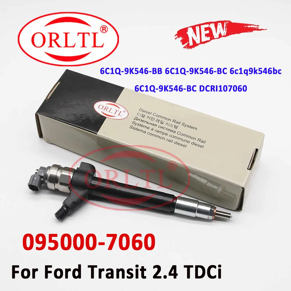 ORLTL 095000-7060 Diesel Injector Nozzle For Ford Transit Fuel Injector 6C1Q9K546BB 6C1Q9K546BC 6C1Q-9K546-BC DCRI107060