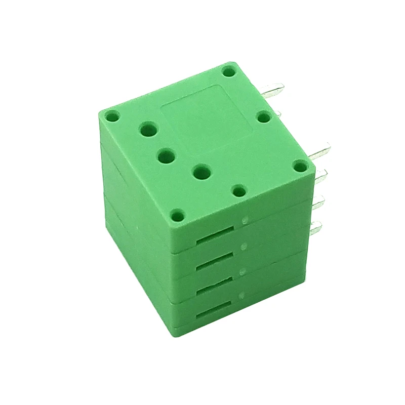 Bloques de terminales de resorte PCB, 10 piezas, KF205R, verde, 3,5, 2P ~ 12P, DG271R, 3,5mm, 2 pines ~ 12 Pines, SPT 1,5/2-H-3,5 PHOENIX CONTACT DEGSON KEFA