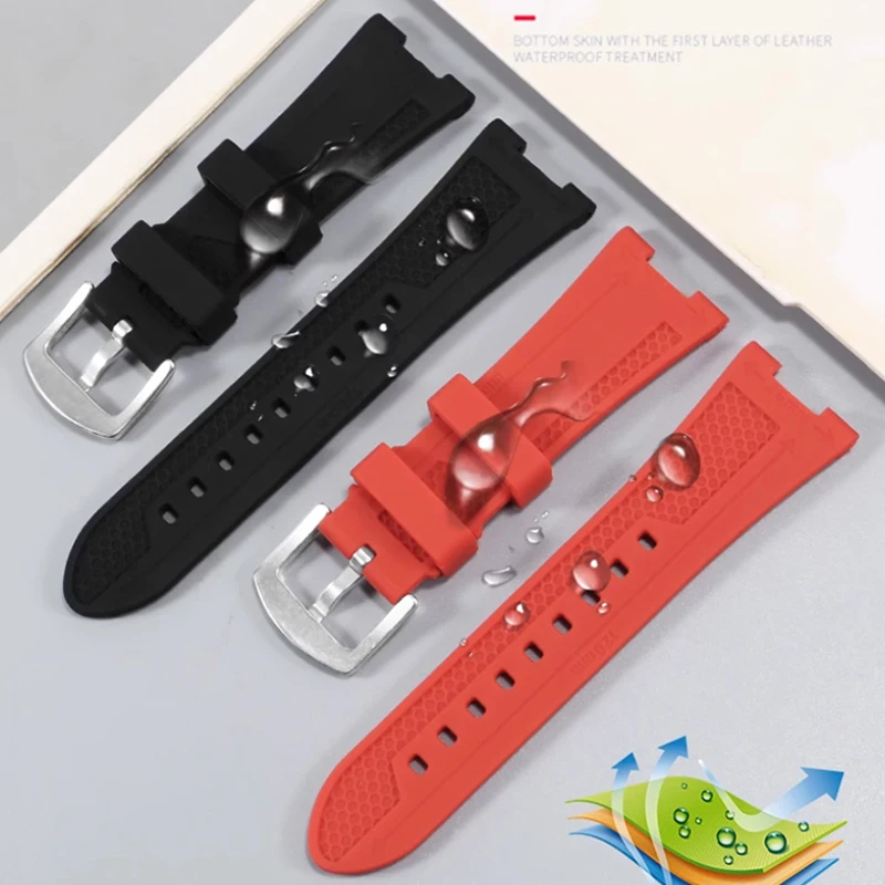 Per Casio cinturino orologio RRG240 PRG-240 PRG-130Y/T PRW-1500 cinturino in gomma siliconica impermeabile accessori per orologi
