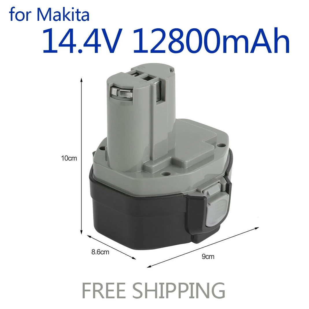 

New for Makita 14.4V NI-Cd 12800mAh Replacement Battery for Makita Battery 14.4V PA14 1420 1422 1433 1434 1435 1435F 192699-A