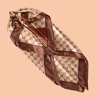 1PC Women's Summer Beach Accessory Fashion Satin Square Scarf 90*90inch Multi-use Headscarf Party Use Versatile Hair Towel 6