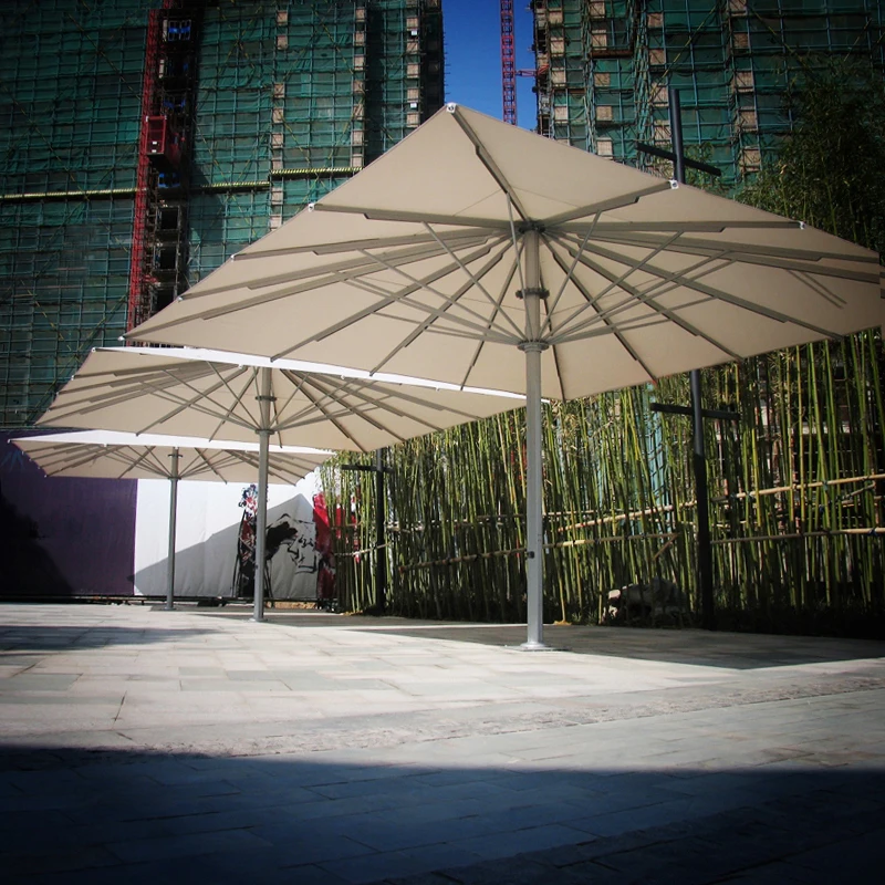 China Manufacture Wholesaler Price Colorful Parasol High-End Parasol Umbrellas Windproof Handmade Market Parasol for Restaurant