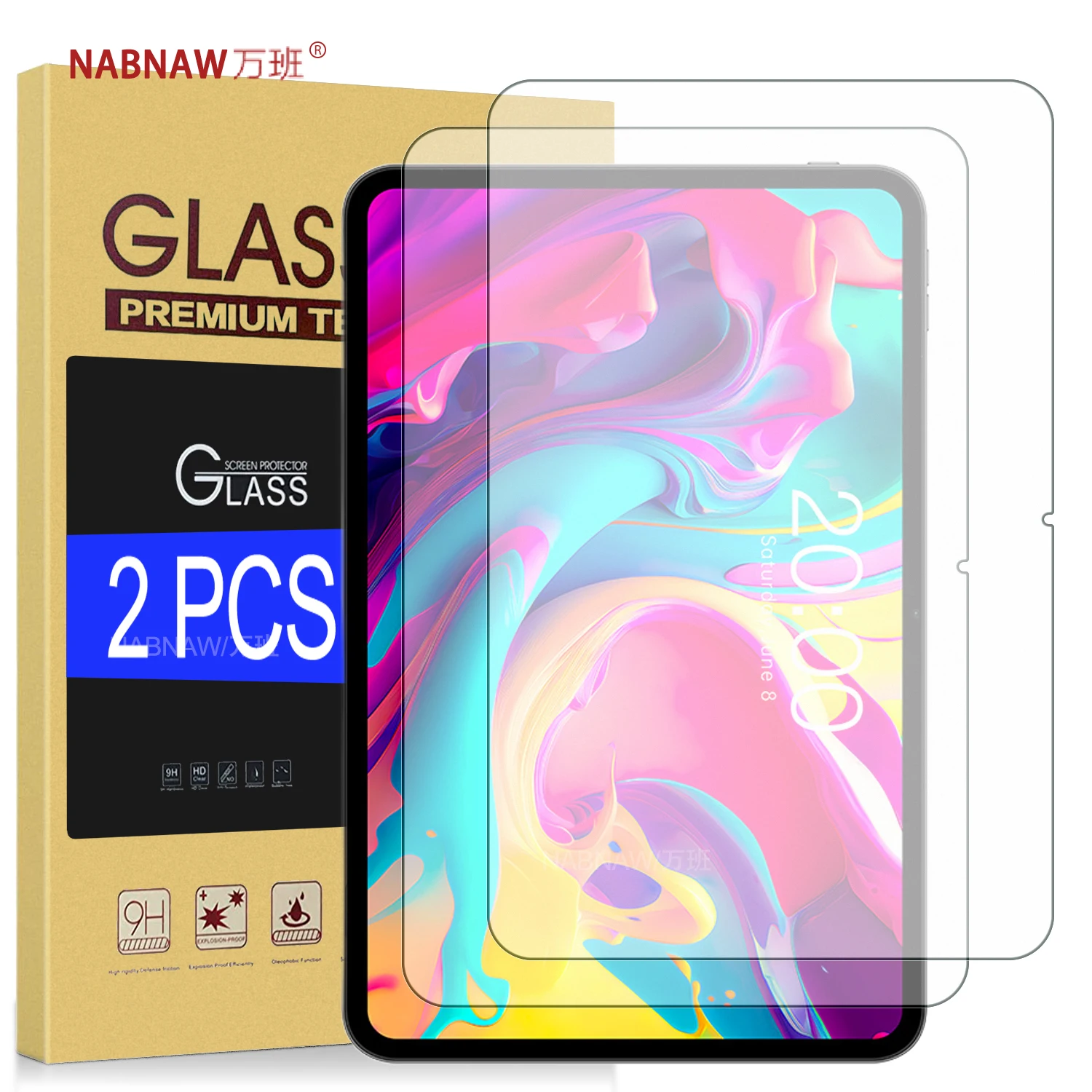 Für Teclast T65 2026 HD-Displayschutzfolie aus gehärtetem Glas für Teclast T65 2026 13,4 Zoll, kratzfest, einfach zu installieren, 2er-Pack