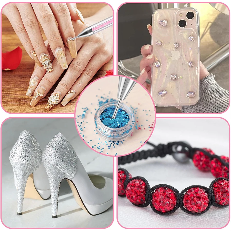 Rhinestone ołówek odebrać klejnot kamień ozdoby długopis woskowy kryształowy diament Jewel Picker dla Nail Art DIY rozsianych narzędzie