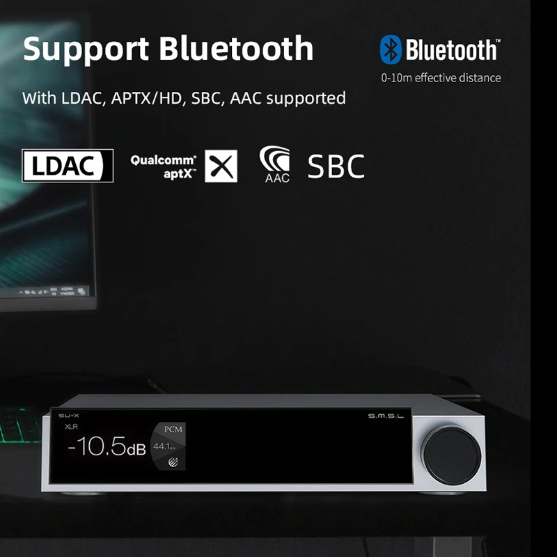 جهاز فك ترميز الصوت الرقمي SMSL ، جهاز فك ترميز DSD ، رقاقة مزدوجة ، MQA ، XMOS316 ، DSD512 ، بلوتوث ، جودة عالية ، 32 بت ، kHz ، ES9039MSPROx2