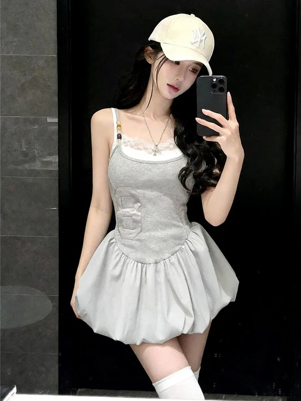 

Women's Lace Trim Halter Neck Crop Top And Skirt Set Spring Fashion Floral Print Slim Fit Long Sleeve Two Piece Outfit