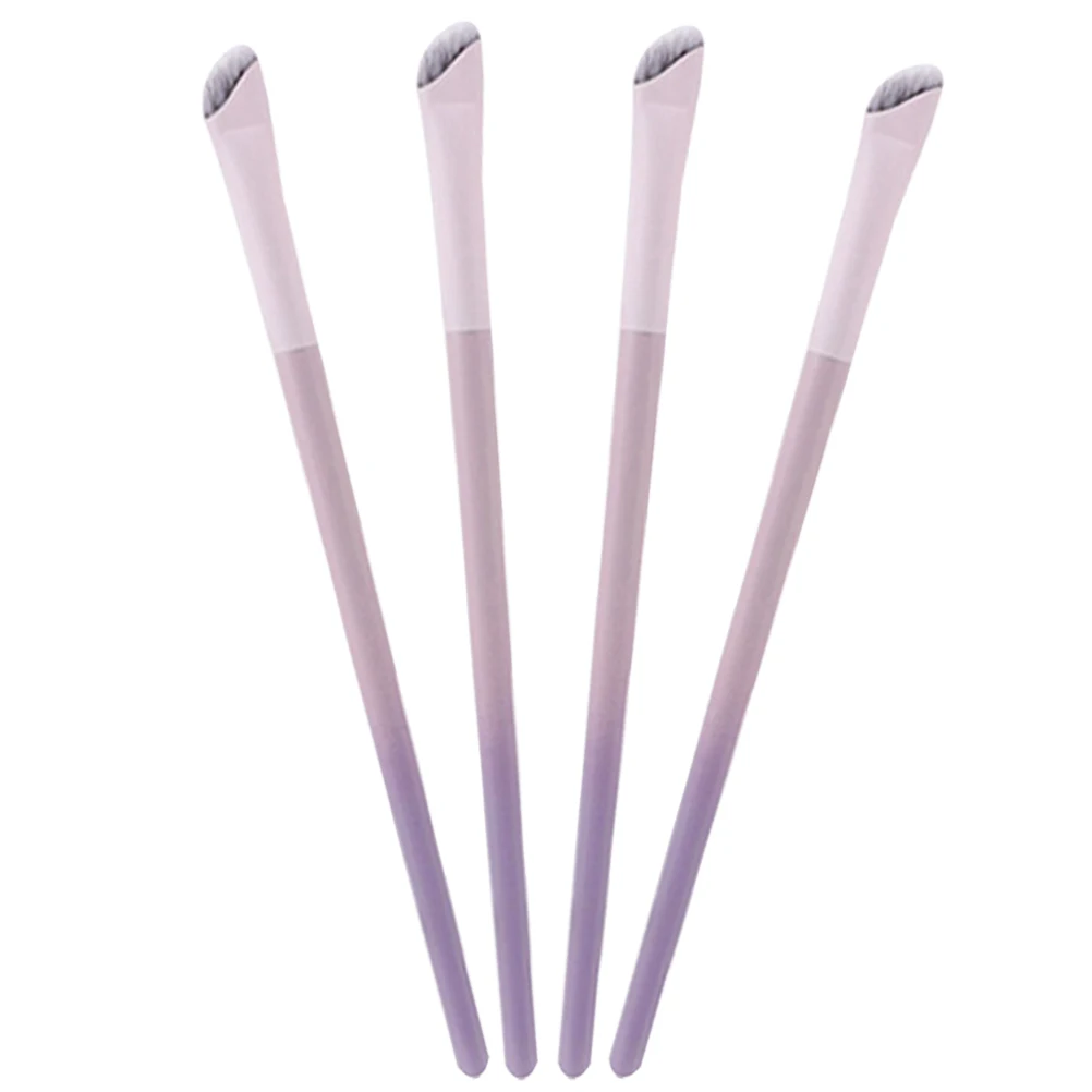 4 Uds. Pincel delineador de ojos Scythe herramienta de maquillaje de ojos de precisión en ángulo juego de brochas de delineador fino portátil para mujeres herramienta de belleza de maquillaje