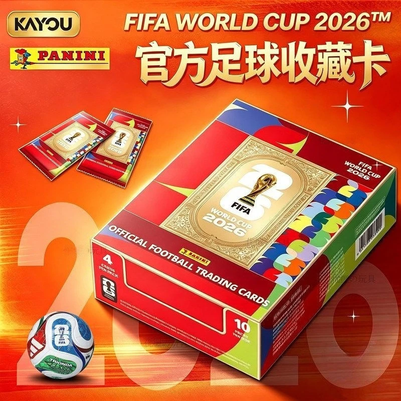Genuine KAYOU FIFA World Cup 2026 Trading Cards Interconnected Pattern Unlimited Potential Exquisite Gift Original Box Fan gift