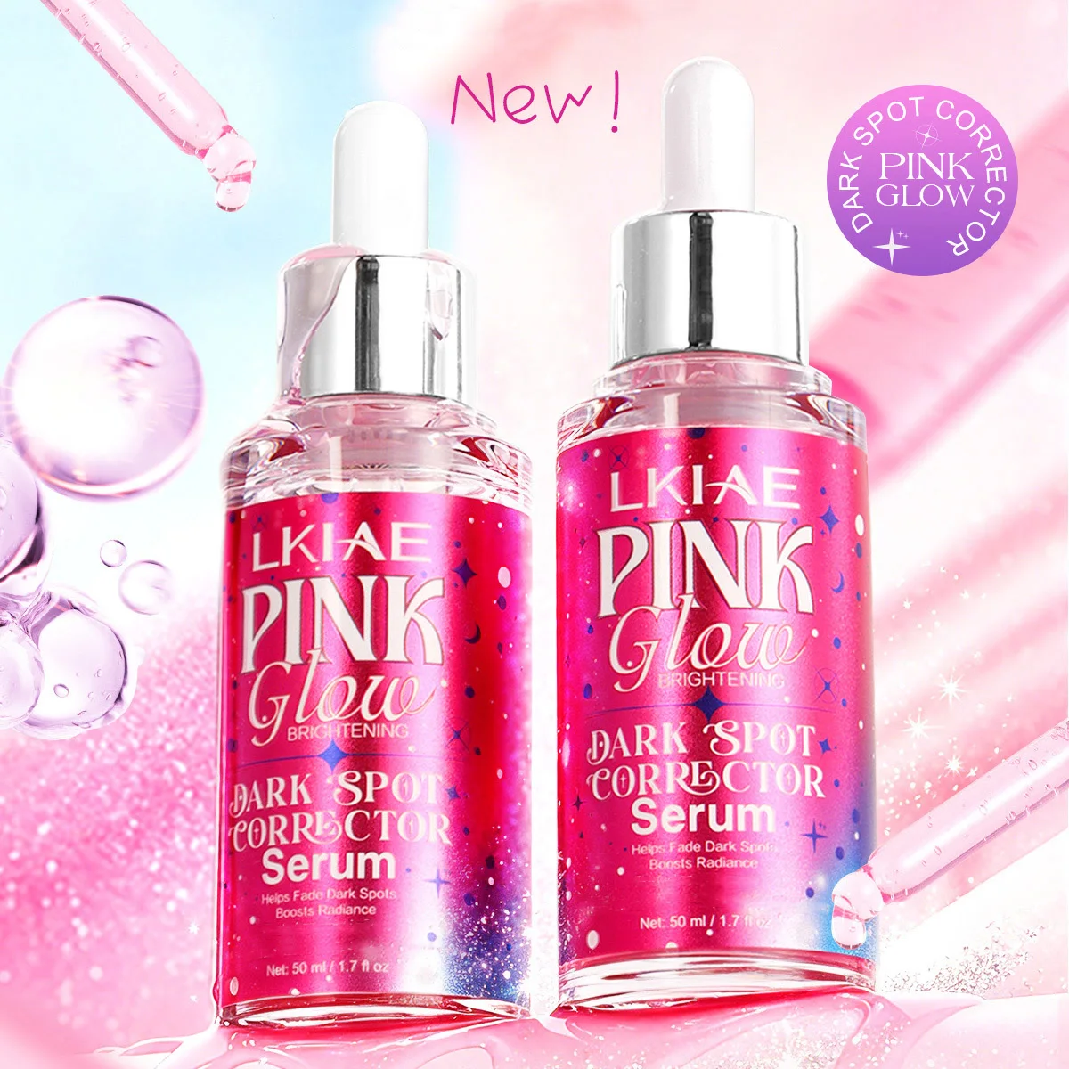 LKIAE Pink Glow Skin Care Set - Skincare Glow Glowing 评论和价格