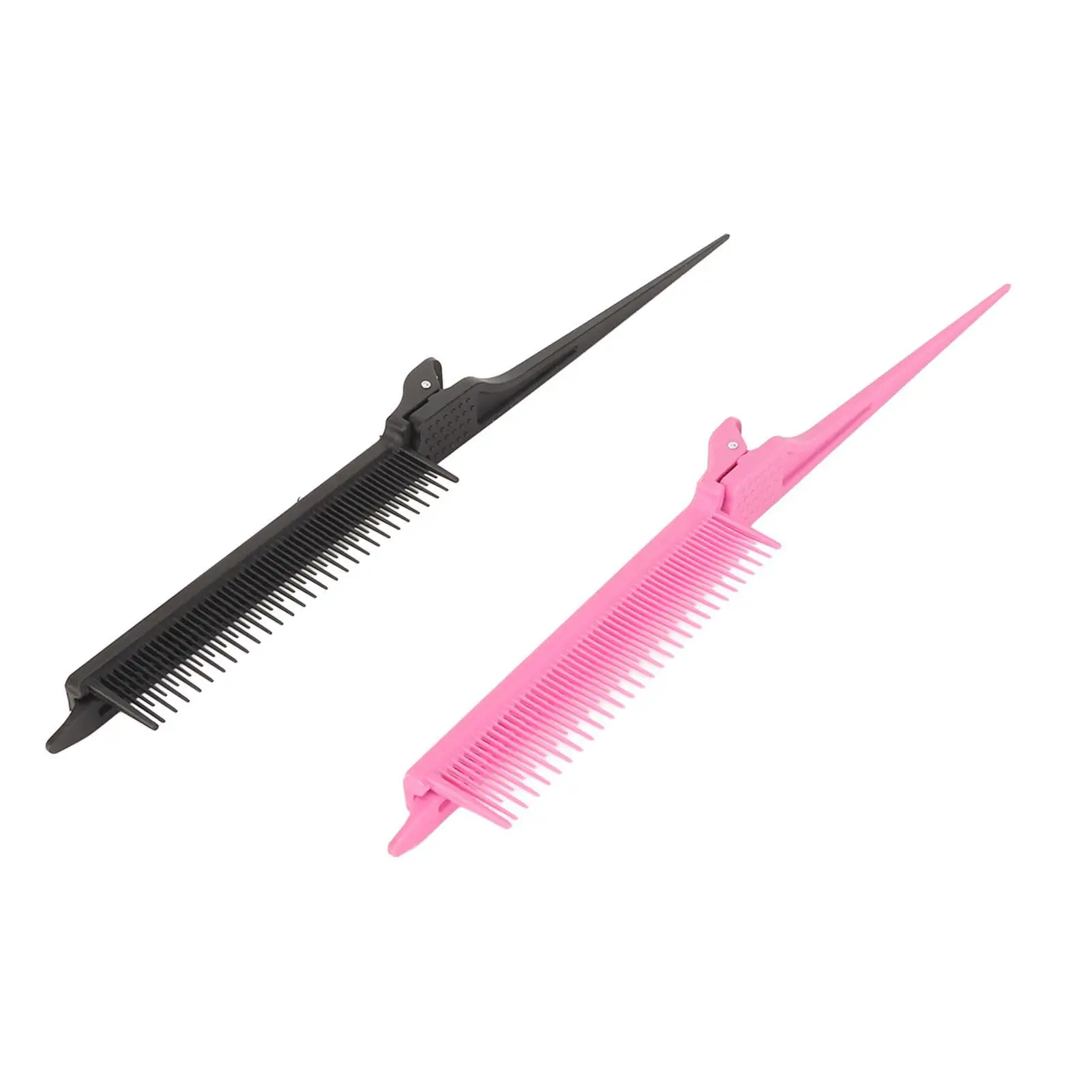 Versatile Tail Teasing Clip Comb - Easy Storage, Firm Clamp - Safe ABS - for hair Salon Essential