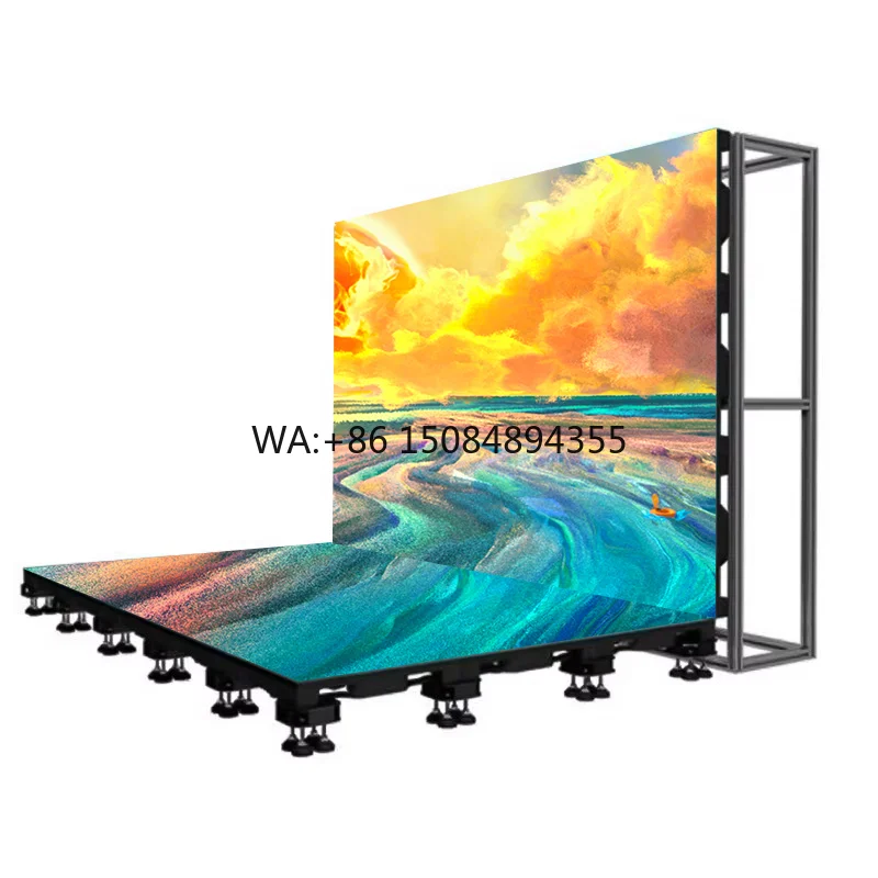 

High Brightness P3.91 LED Advertising Screen Indoor Interactive Dance Floor Display Outdoor LED Dance Floor Display