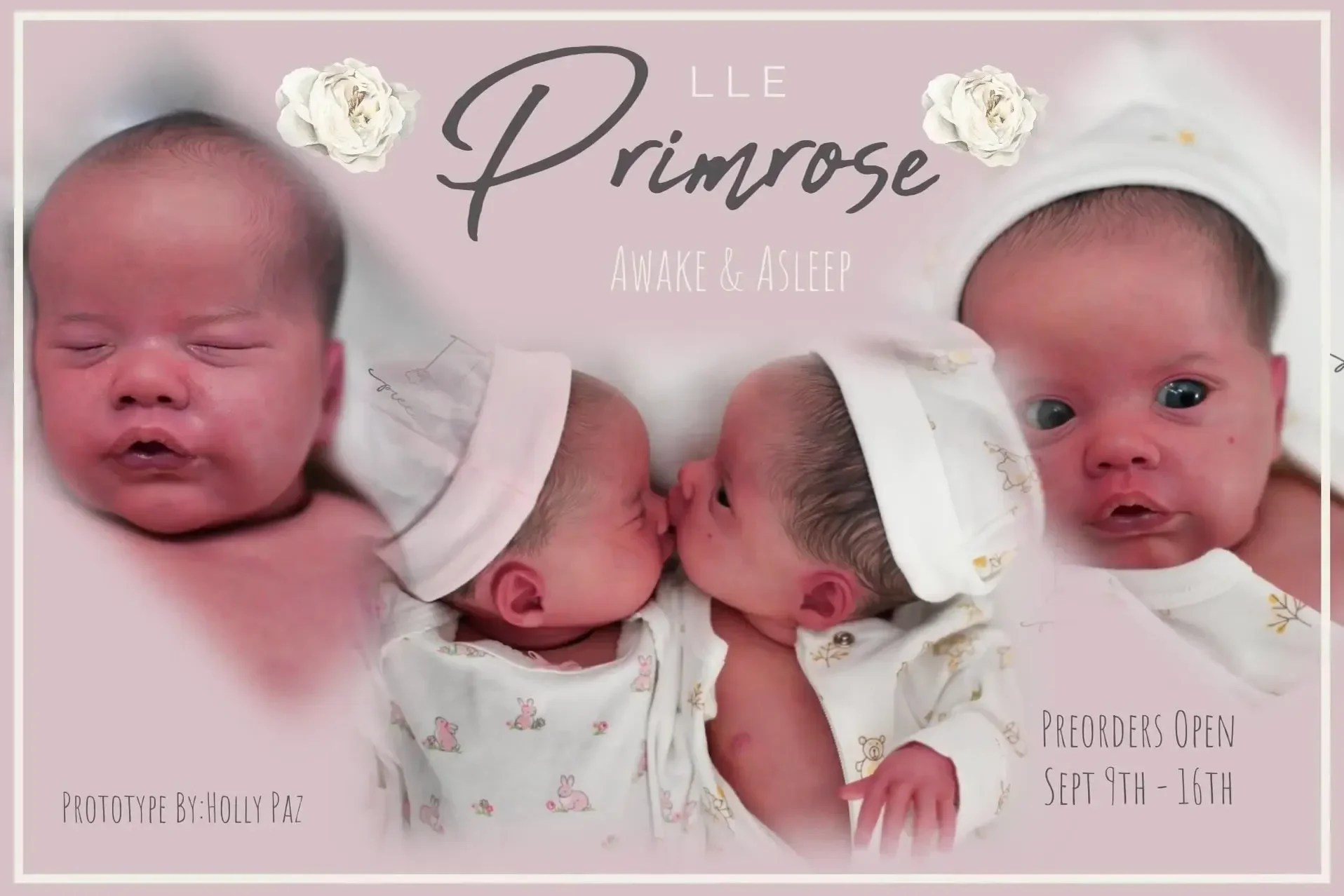 Kit bambola rinata da 18 pollici nuovo arrivo Primrose Asleep/Awake Limited Kit già dipinto con vene visibili Kit Muñeca Reborn