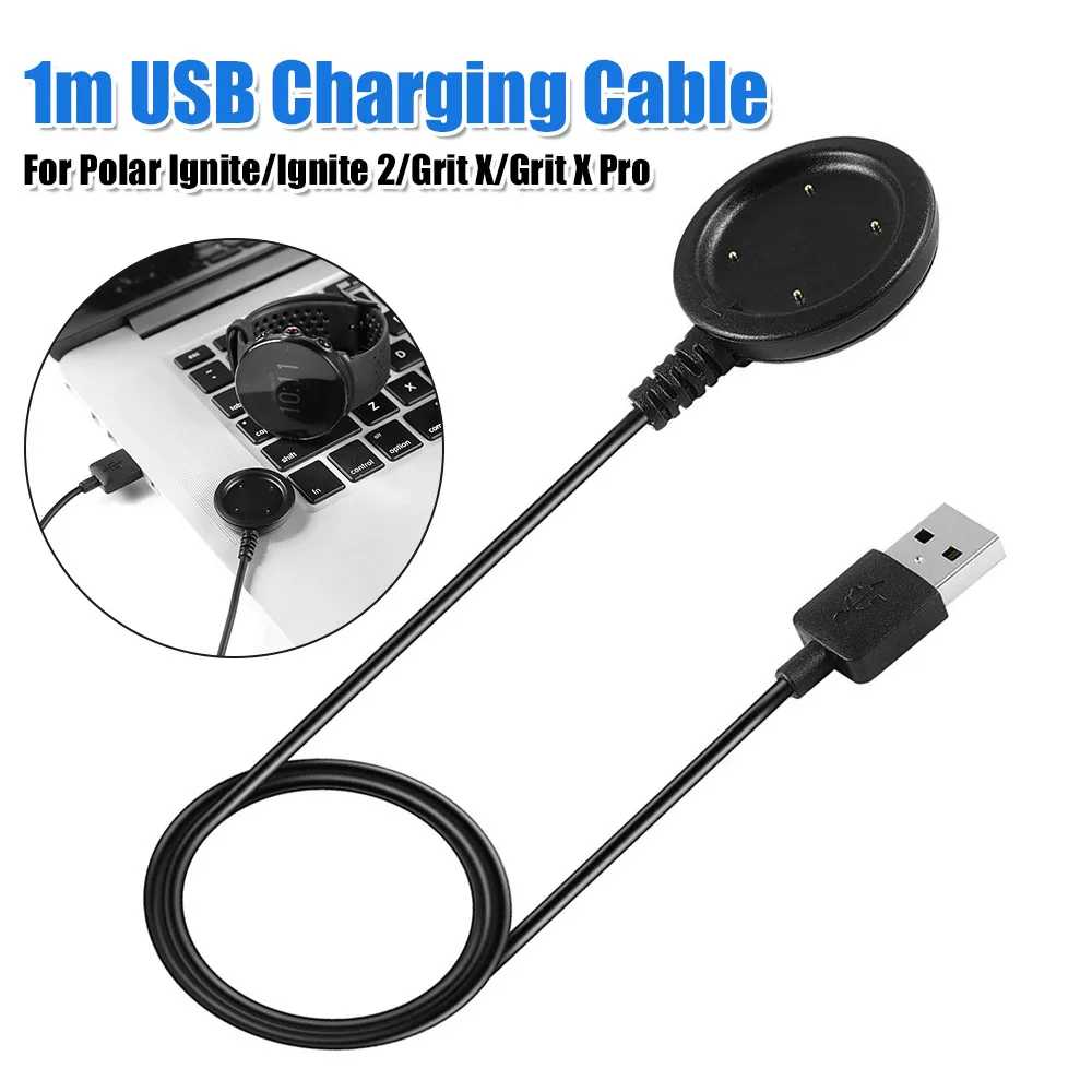 

Зарядный адаптер 1 м, 5В 1А, ПВХ-кабель для зарядки, сменный зарядный кабель, аксессуары для смарт-часов Polar Vantage V2/M2/V/M