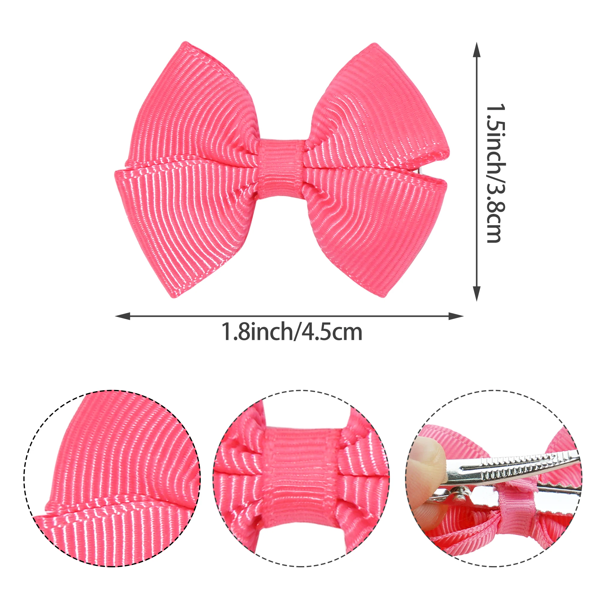 20/30/40Pieces Baby Hair Clips 2inch Hair Bows alligator Clips for Infant and Baby Girls for Daliy use Hair Accessories