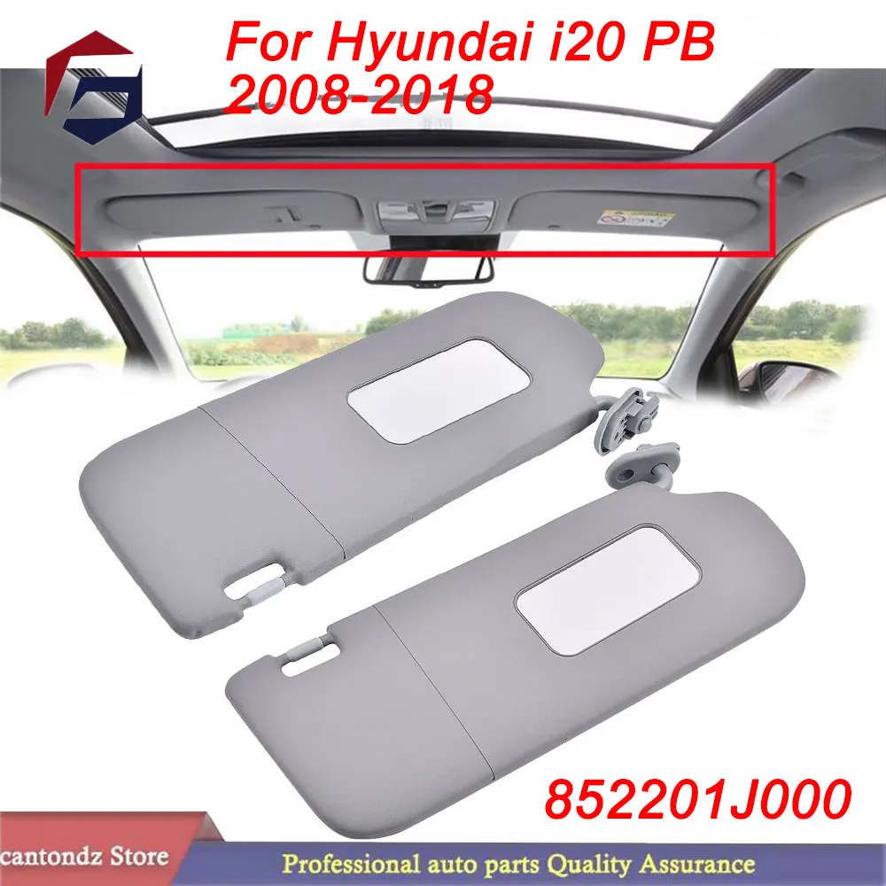 Für Hyundai I20 PB 2008-2018 Sonnenblende vorne links rechts mit Schminkspiegel 852201J000 852101J000 Auto-Ersatzteil