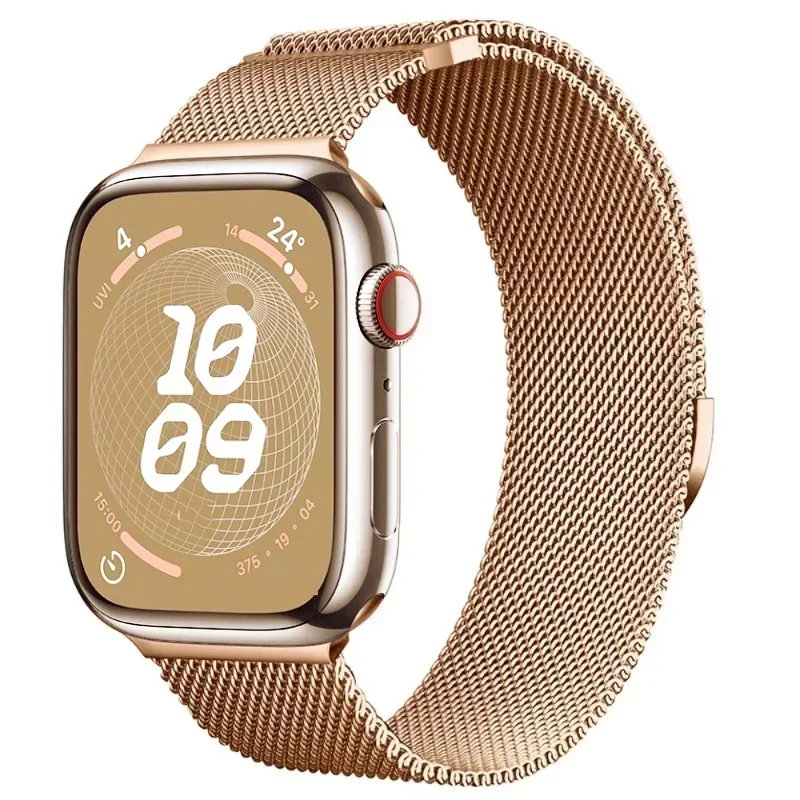 Milanese band voor Apple Watch Band Ultra 2 49 mm 44 mm 40 mm 45 mm 41 mm 38 mm 44 mm armband F of iWatch serie 9 3 6 5 SE 7 8 band