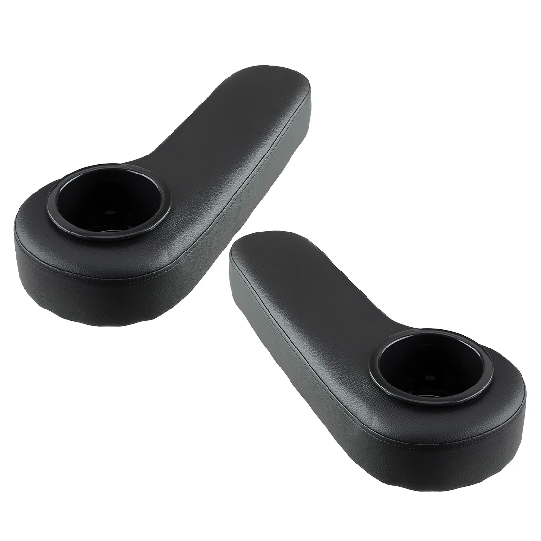 1 Pair Black Universal Rear Left Right Seat Arm Rest Cushion Drink Cup Holder Club Car Golf Cart