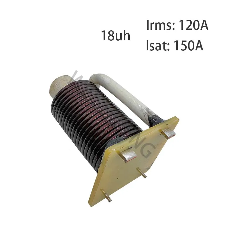 18uh120A High power inductor R-bar, high current reactance, flat coil inductance