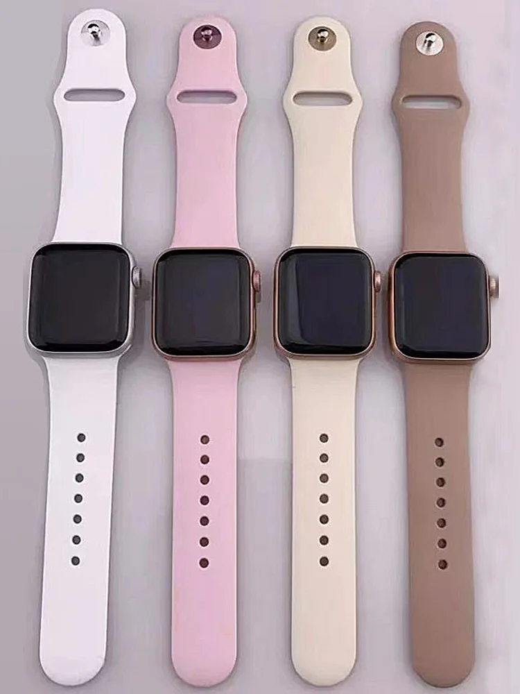 Silicone Band For Apple Watch strap 44mm 45mm 40mm 41mm 42-38-45 mm sport bracelet iwatch series 9 8 7 6 5 4 3 SE 9 Ultra 2 49mm