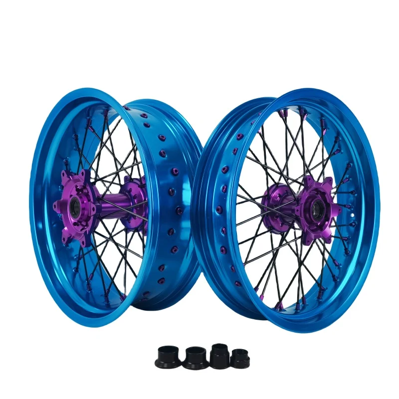 Dirt Bike Supermotard Wheels Fit 17 KTM EXC SXF 2003-2024 17-3.5/5.0 Wheel Set Dirt Bike Off Road Motorcycle