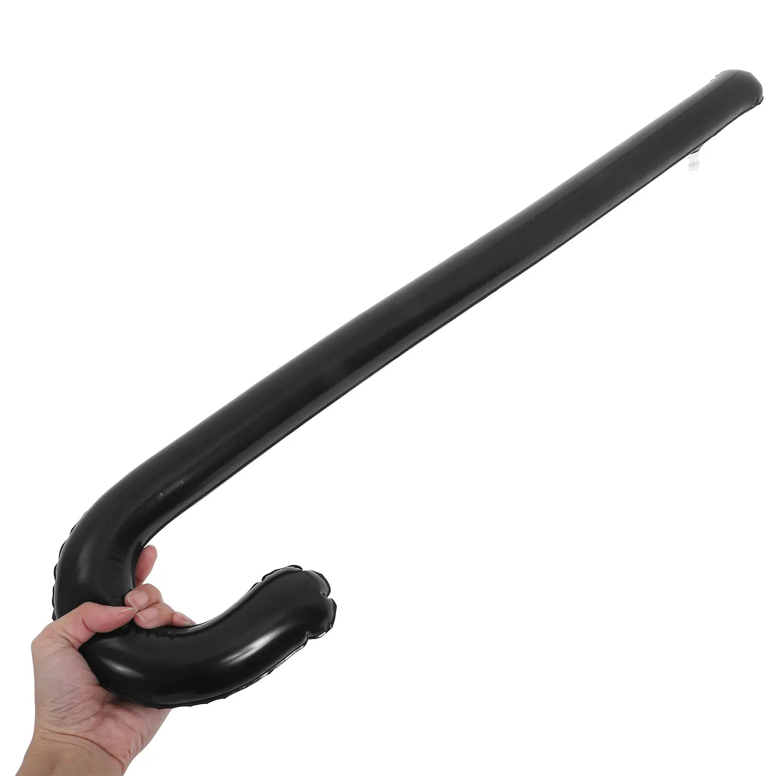 نفخ العكاز الدعامة خفيفة الوزن المحمولة تفجير عصا المشي بالون أداء الحفلات البلاستيكية عكاز بالون مضحك المزحة