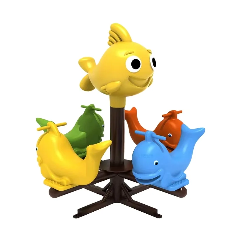 Amusement Kids Rides Indoor Outdoor Playground Merry-Go-Round 4-10 People Swirl Chair for Sale