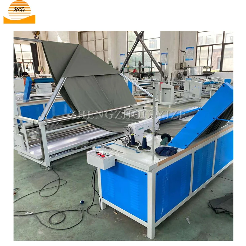 Fabric Leather Cloth Textile Double Edge Folding And Sewing Stitching Aligning Machine