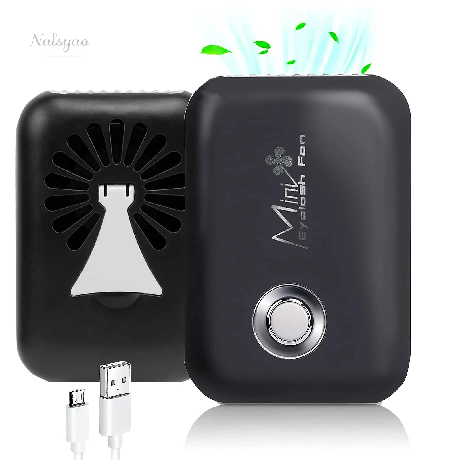 Mini Lash Fan Portable Eyelash Extension Fan Dryer Rechargeable USB with 3 Adjustable Speed Cooling Air Lash Supplies