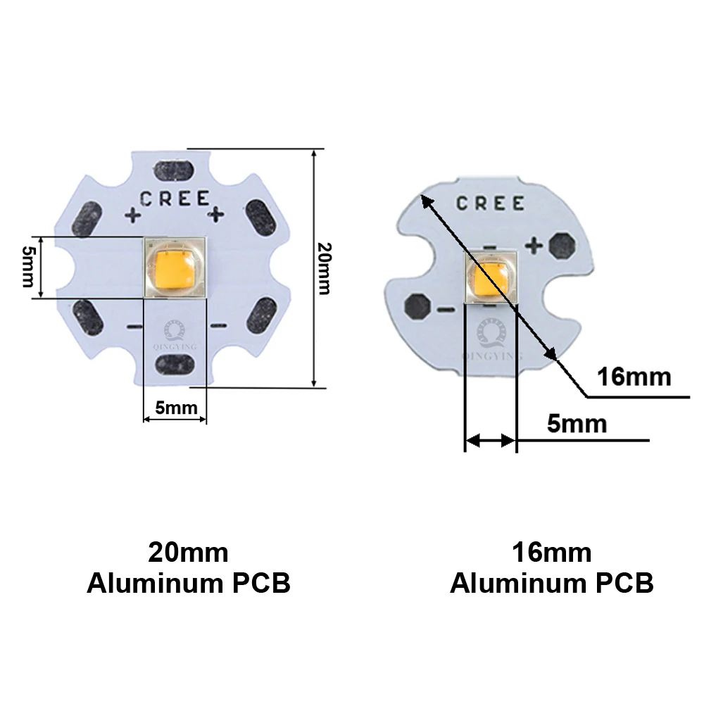 10pcs 5W-10W 5050 High Power LED Chip 16mm 20mm 3V 3.6V Diodes For Flashlight Bicycle Car Accessories HeadLamp