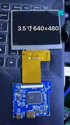 3.5 Inch HD TFT IPS LCD Screen 640X480 Control Driver Board Mini HDMI-Compatible
