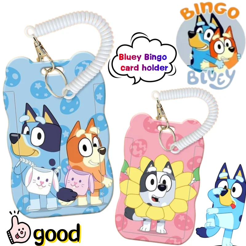 

Bluey/Bingo Card Set High Color Value Animation Cartoon Printing Creative Student Simple Joker Slide ID Card Protective Cover