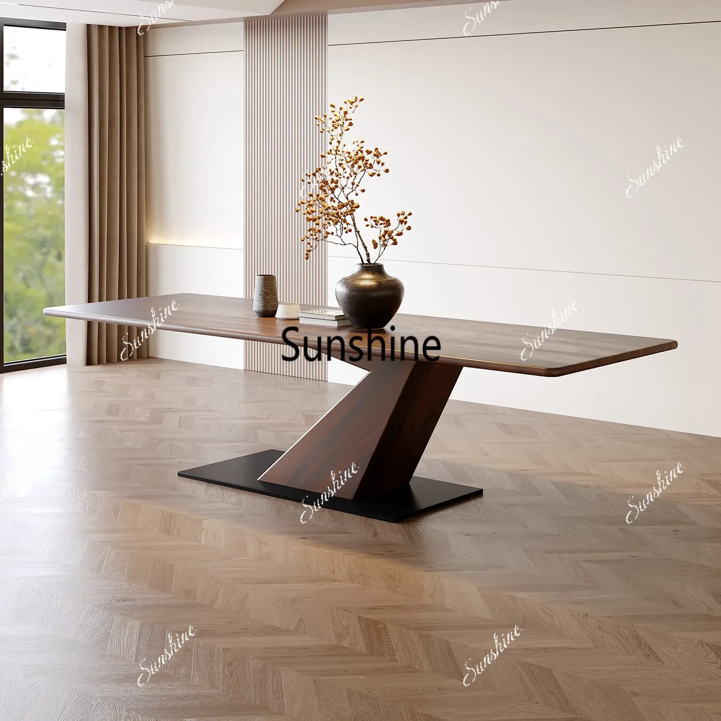 

Medieval walnut tea table creative tea table