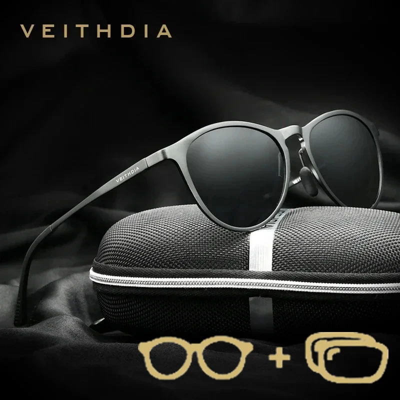 VEITHDIA Brand New Arrival Prescription Sunglasses Sports Driving Glasses Polarized Lens Myopia Eyeglasses For Men Women PJ6625