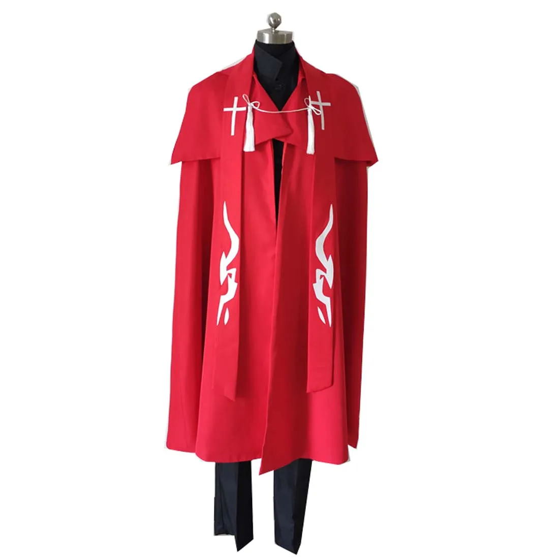 

2023 Fate Apocrypha Grand Order FGO Amakusa Shirou Tokisada Kotomine Uniform Cosplay Costume Cloak + Top + Pants