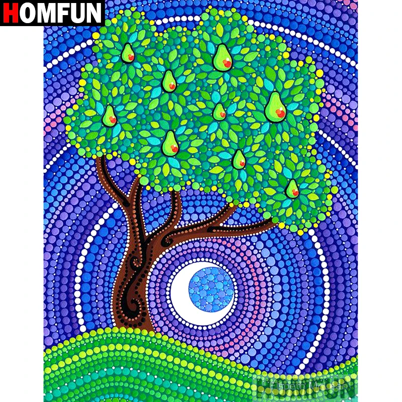 HOMFUN Full Square/Round Drill 5D DIY Diamond Painting \