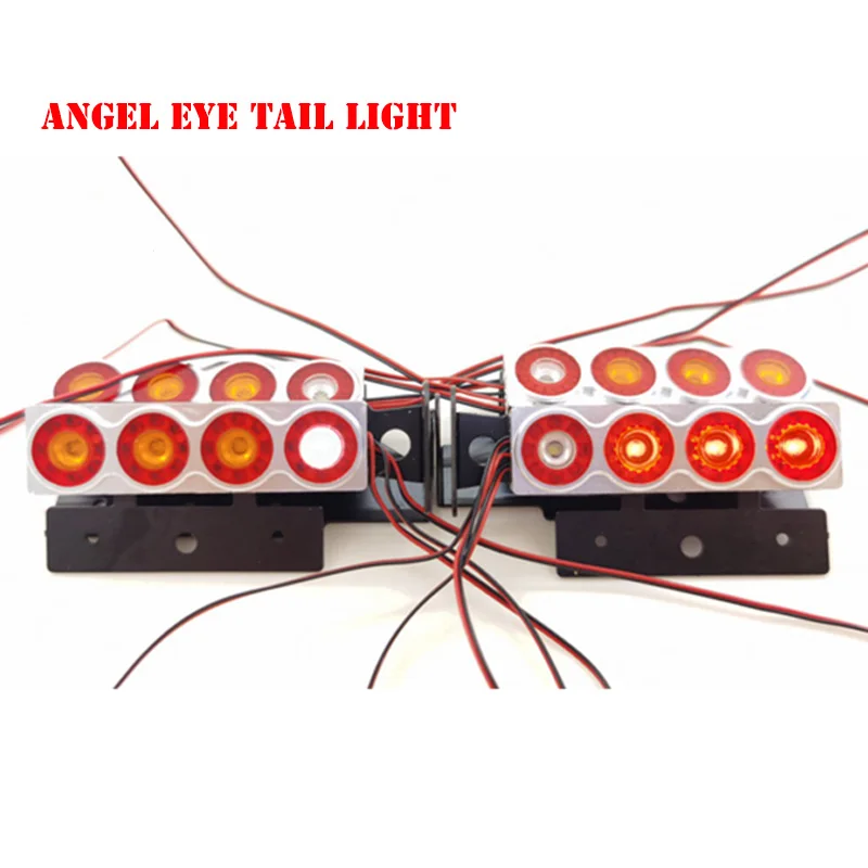 

K1RC Angel Eye Tail Light Modified LED Spotlight for 1/14 Tamiya RC Truck Trailer Tipper Scania 770s0 Benz Actros Volvo DIY Part