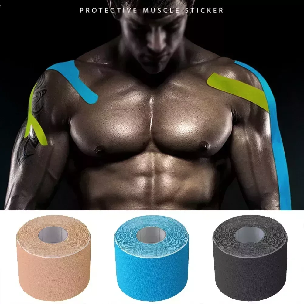SPORTFUNSF 1 Rolle 5 cm x 5 m Kinesiologie-Tape, Muskelbandage, Sport, KT, Muskelverletzung, Zugunterstützung, Physio Sports, Schmerzlinderung, Stic