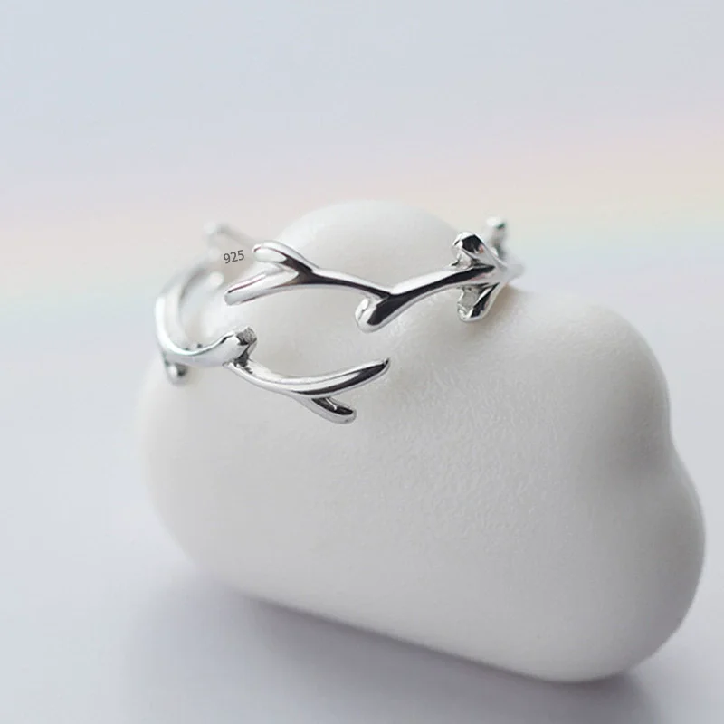Women's 925 Sterling Silver Irregular Geometry Ring