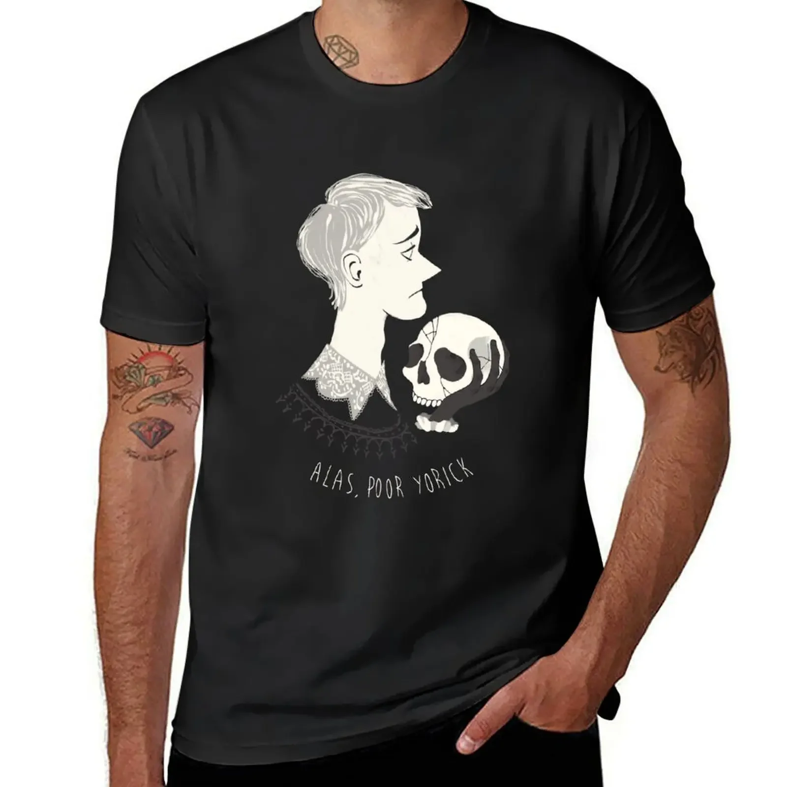 

Shakespearean pattern - Hamlet T-Shirt customs Clothing oversized t shirt mens shirts graphic tee