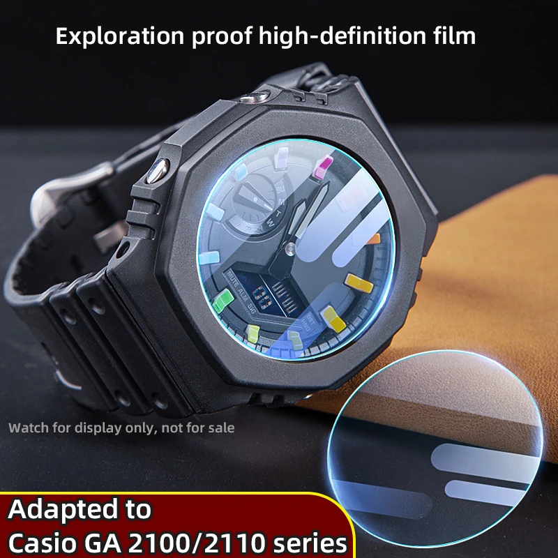 

For CasiOak tempered film Casio GA-2100 GA2110 case face film high-definition film anti scratch and anti fingerprint accessories