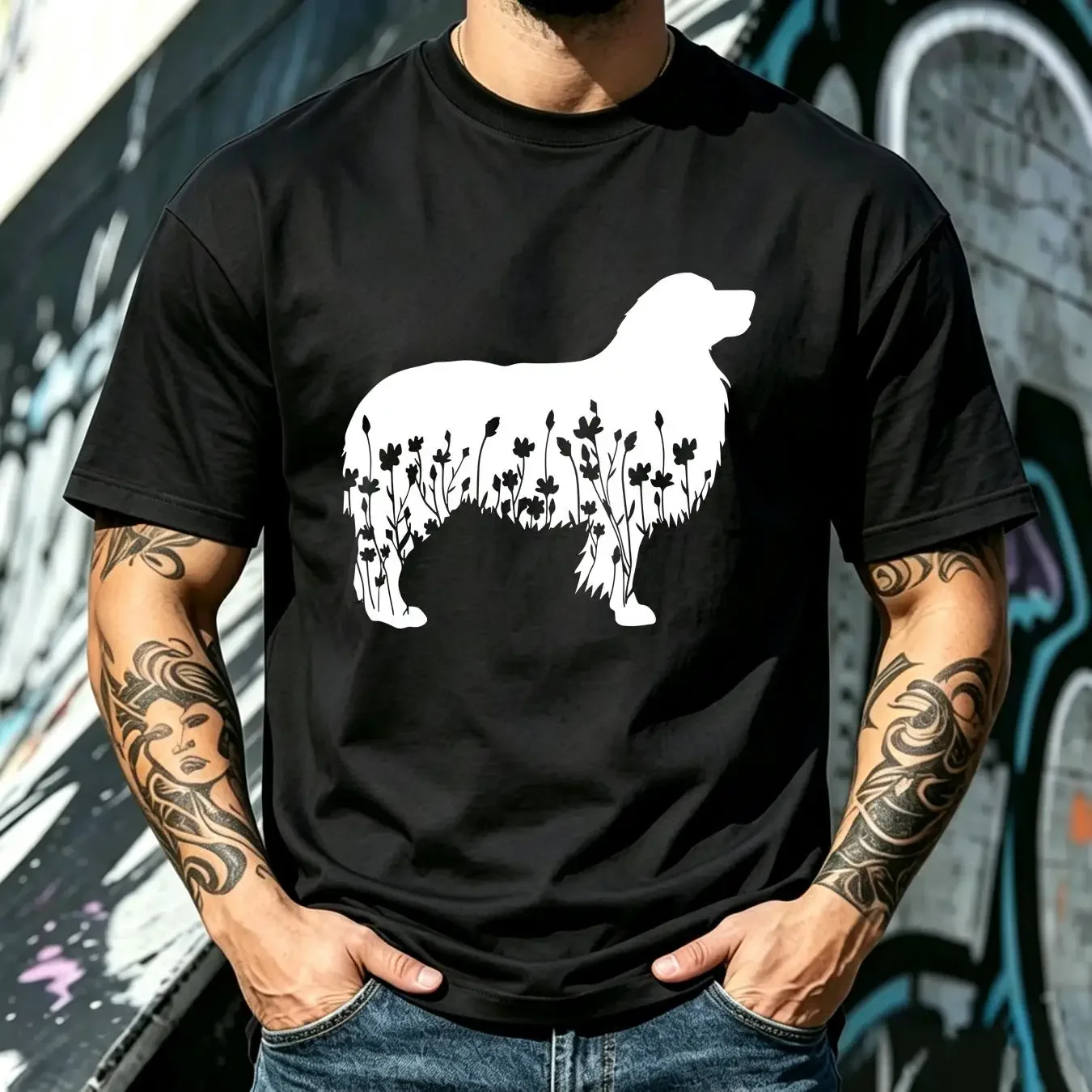 washed T Shirt Dog Mom Apparel Pet Lover Clothing Aussie for Australian Shepard vintage Washed Top For Everyday Wear homme