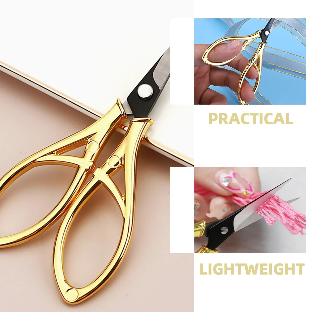 

Vintage Tea Retro Embroidery Scissors Lightweight Mini Craft Cutting Tool For Sewing Scrapbooking Paper Thread Travel Scissors