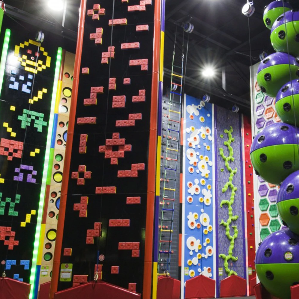 Customized Size Rock Climbing Wall Play Indoor Child Playground Home Kids Soft Play Games Climbing Equipment