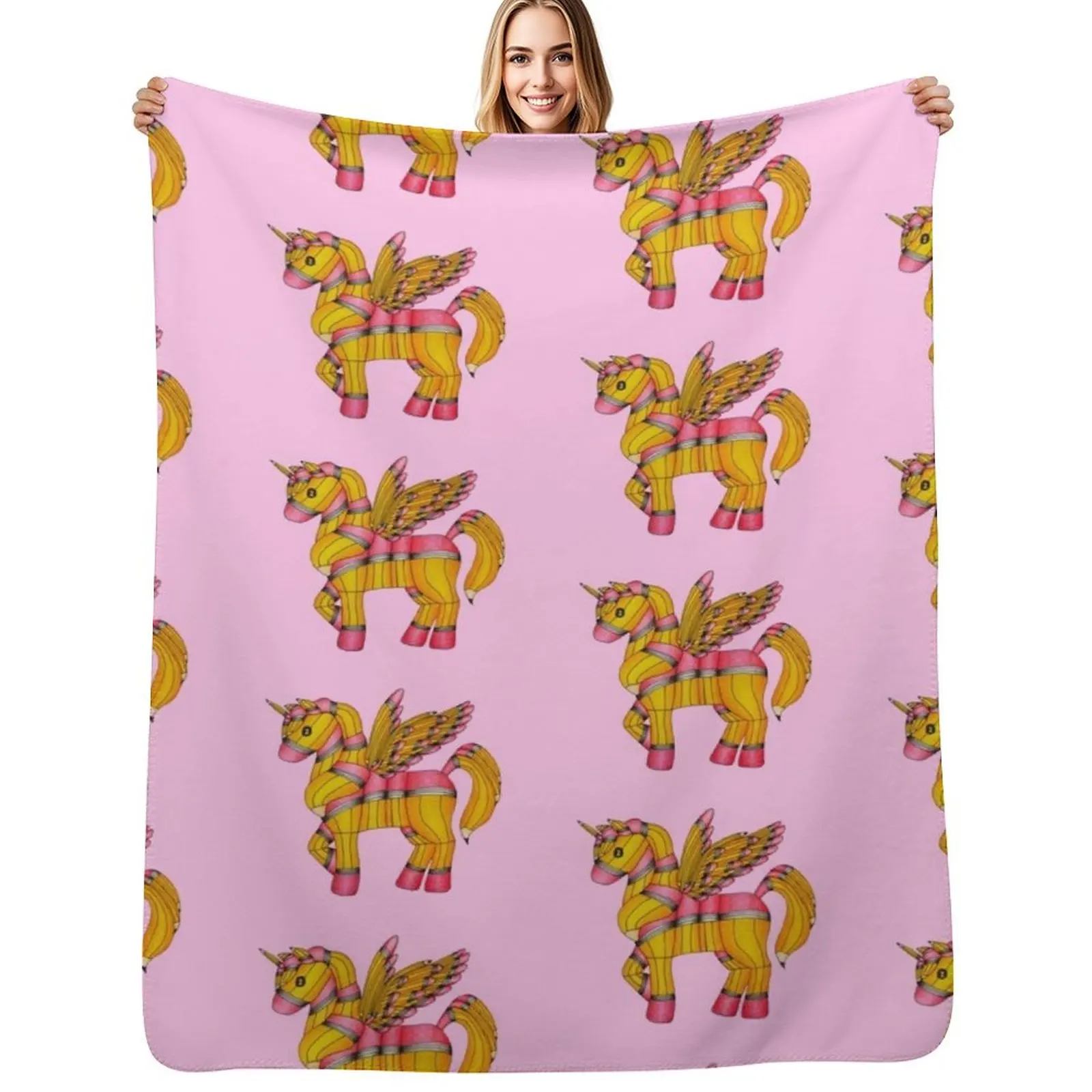 

Pencil Alicorn Throw Blanket Thins Sofa Throw Plaid Winter beds Blankets